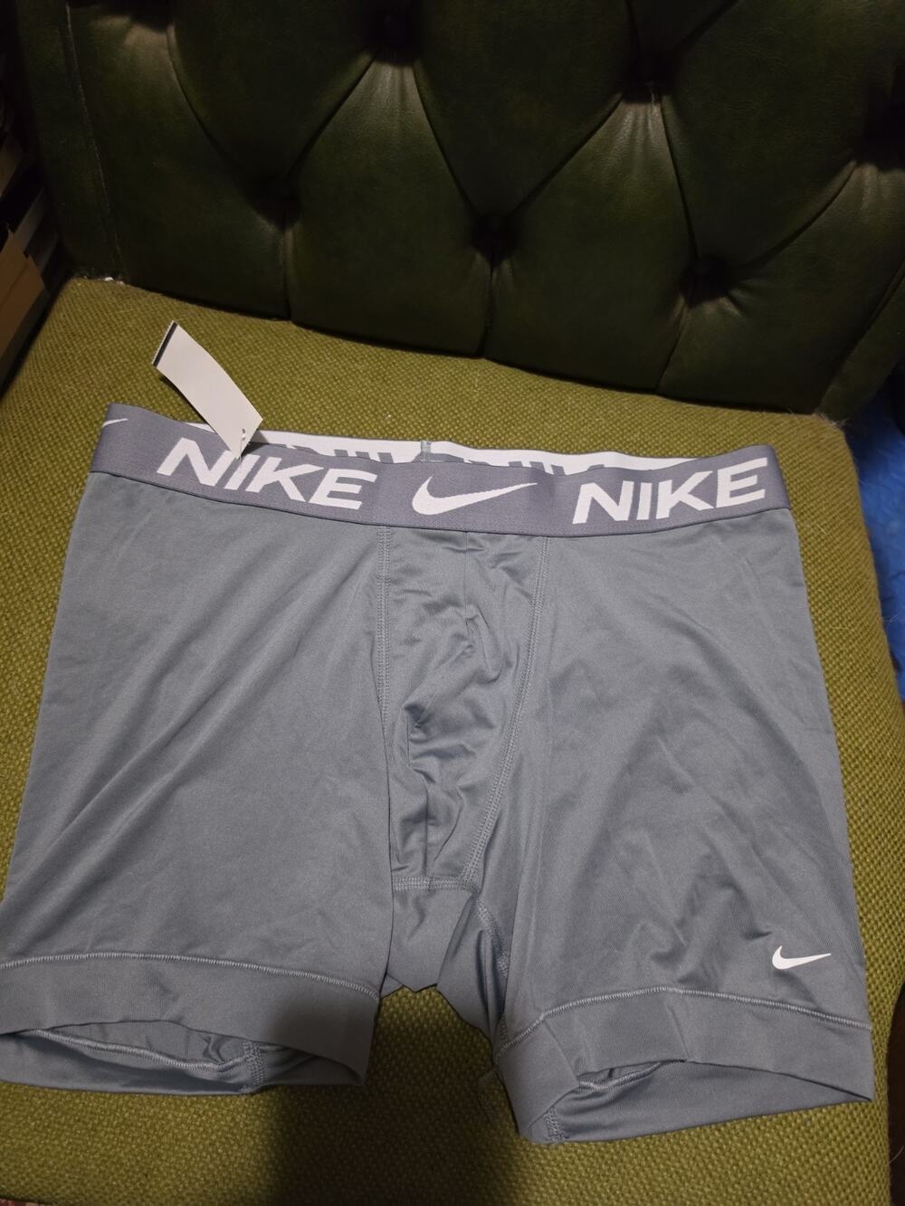 Nike Men's DriFit Size Large Boxer Briefs Gray KE1157